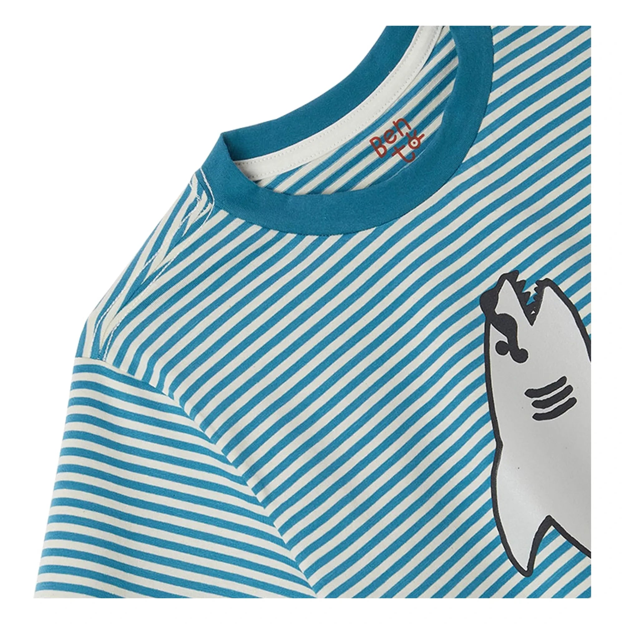 Fabula - Camiseta Tiburón Rayado | Azul
