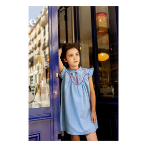 Louis Louise - Andrée Chambray Elbise | Açık Mavi