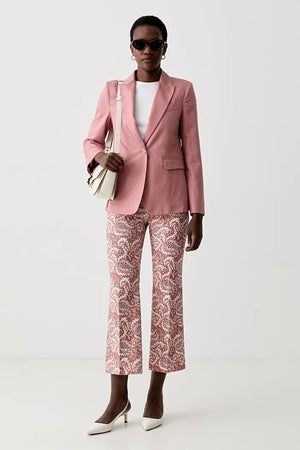 Chaqueta ORCHE de lino con mezcla de Weekend Max Mara para mujer con un botón