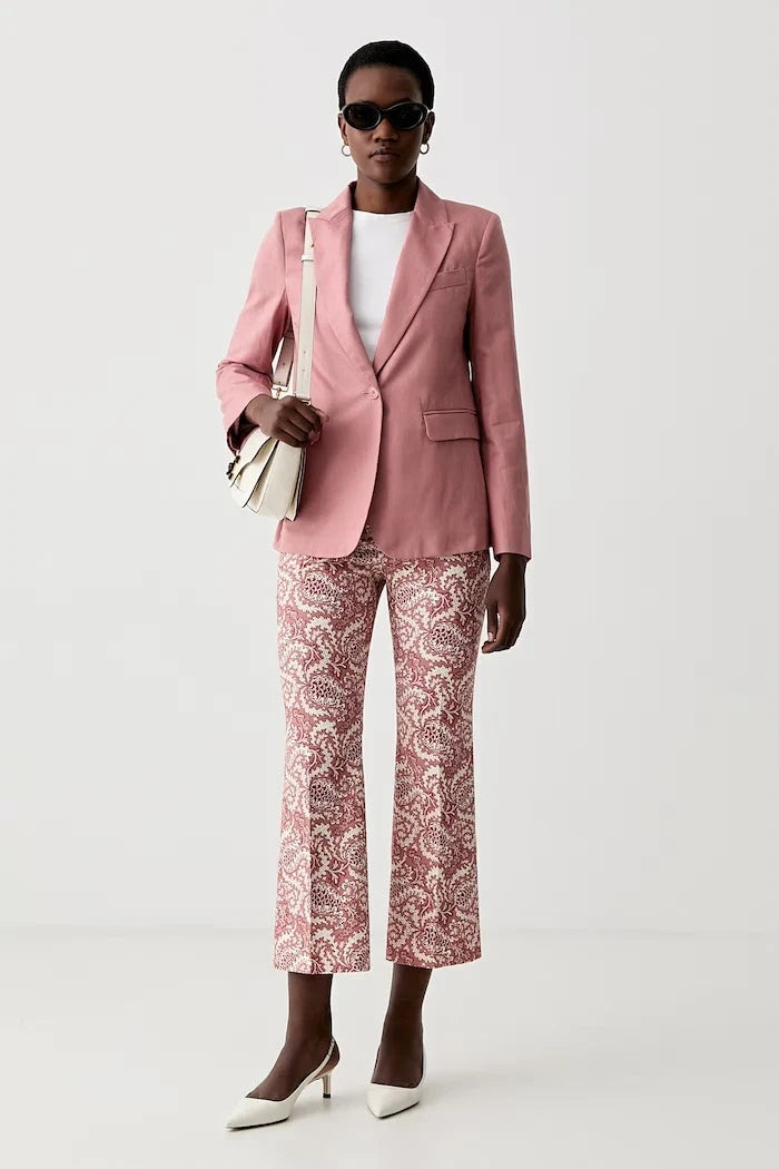 Chaqueta ORCHE de lino con mezcla de Weekend Max Mara para mujer con un botón