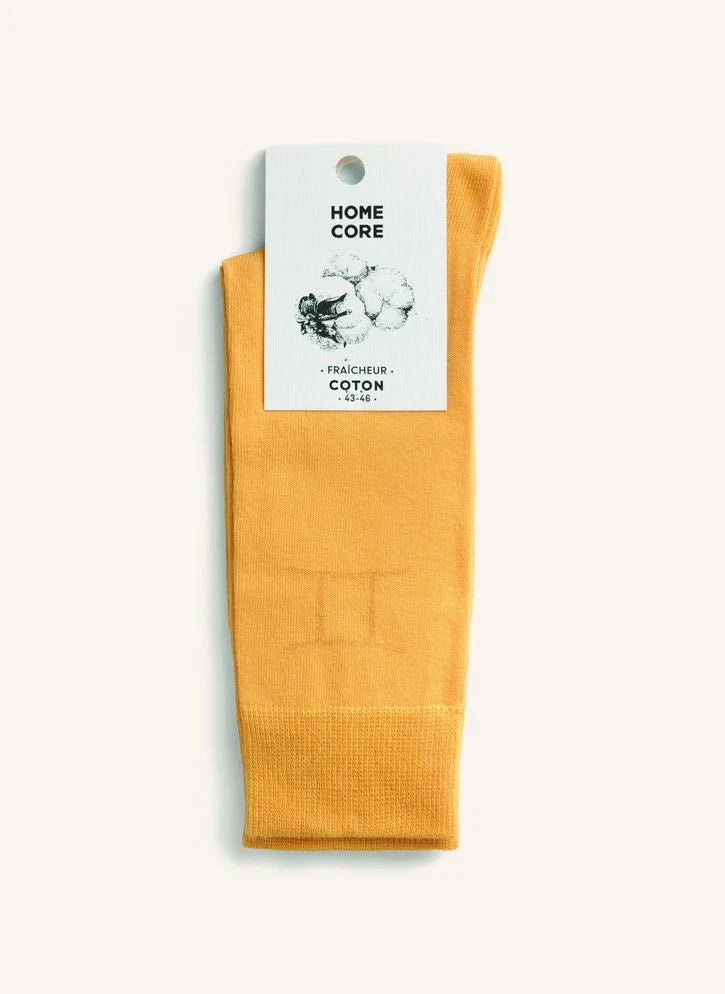 Homecore - Calcetines Zodiac Gemini | Amarillo