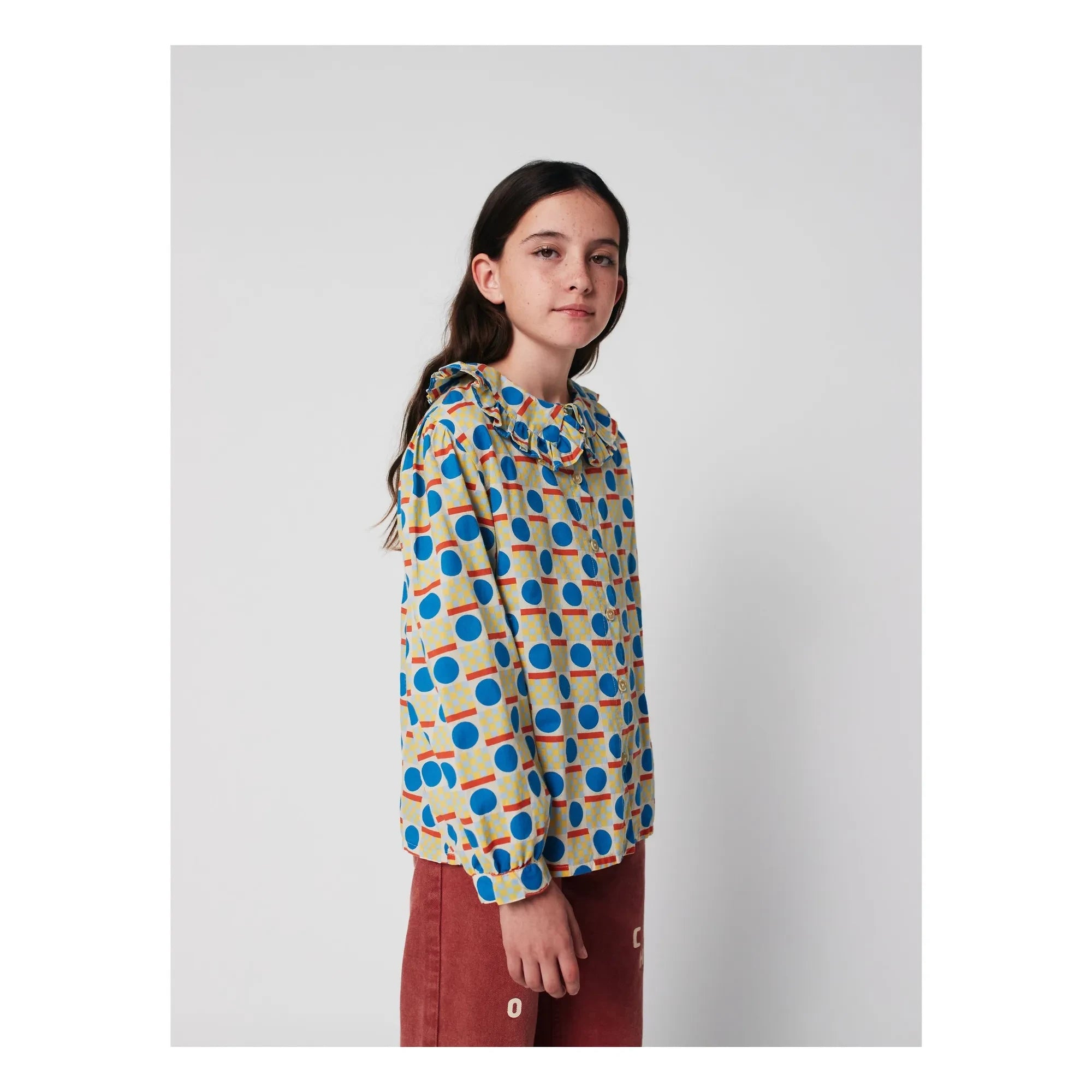 Bobo Choses - Blusa geométrica de algodón orgánico | Crudo