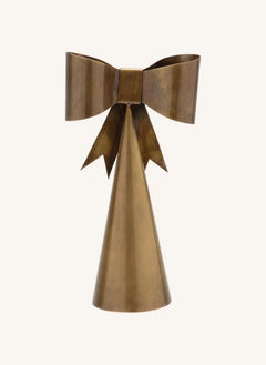 Anna + Nina - Radiant Ribbon adorno para la parte superior del árbol de Navidad | Dorado