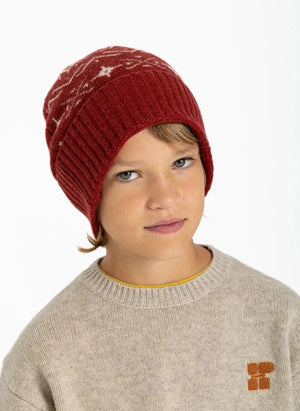 Hundred Pieces - Gorro de Merino Jacquard Timber | Marrón