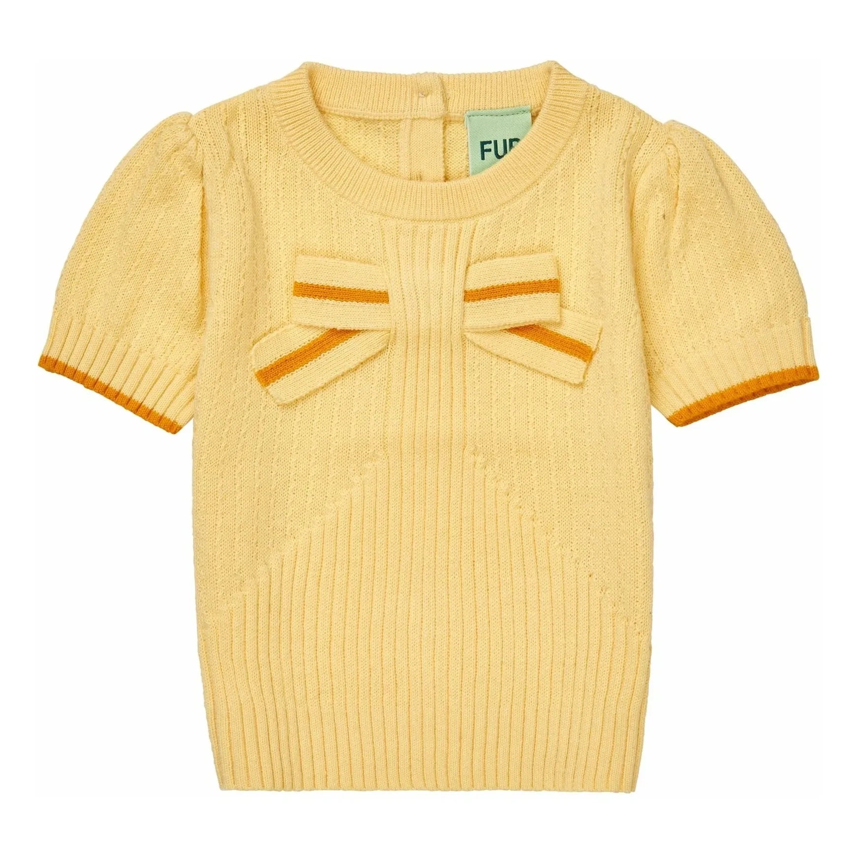 FUB - Camiseta Nudo Punto Fino Algodón Orgánico Bebé | Amarillo Claro