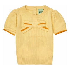 FUB - Camiseta Nudo Punto Fino Algodón Orgánico Bebé | Amarillo Claro