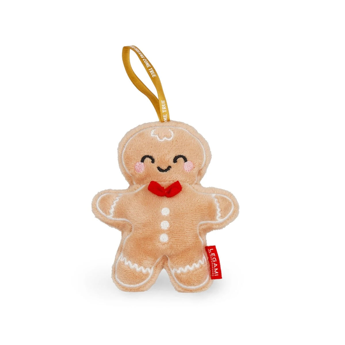 Legami - Juguete de Peluche Decoración Navideña - Pan de Jengibre - Oh-Oh-Ohrnaments