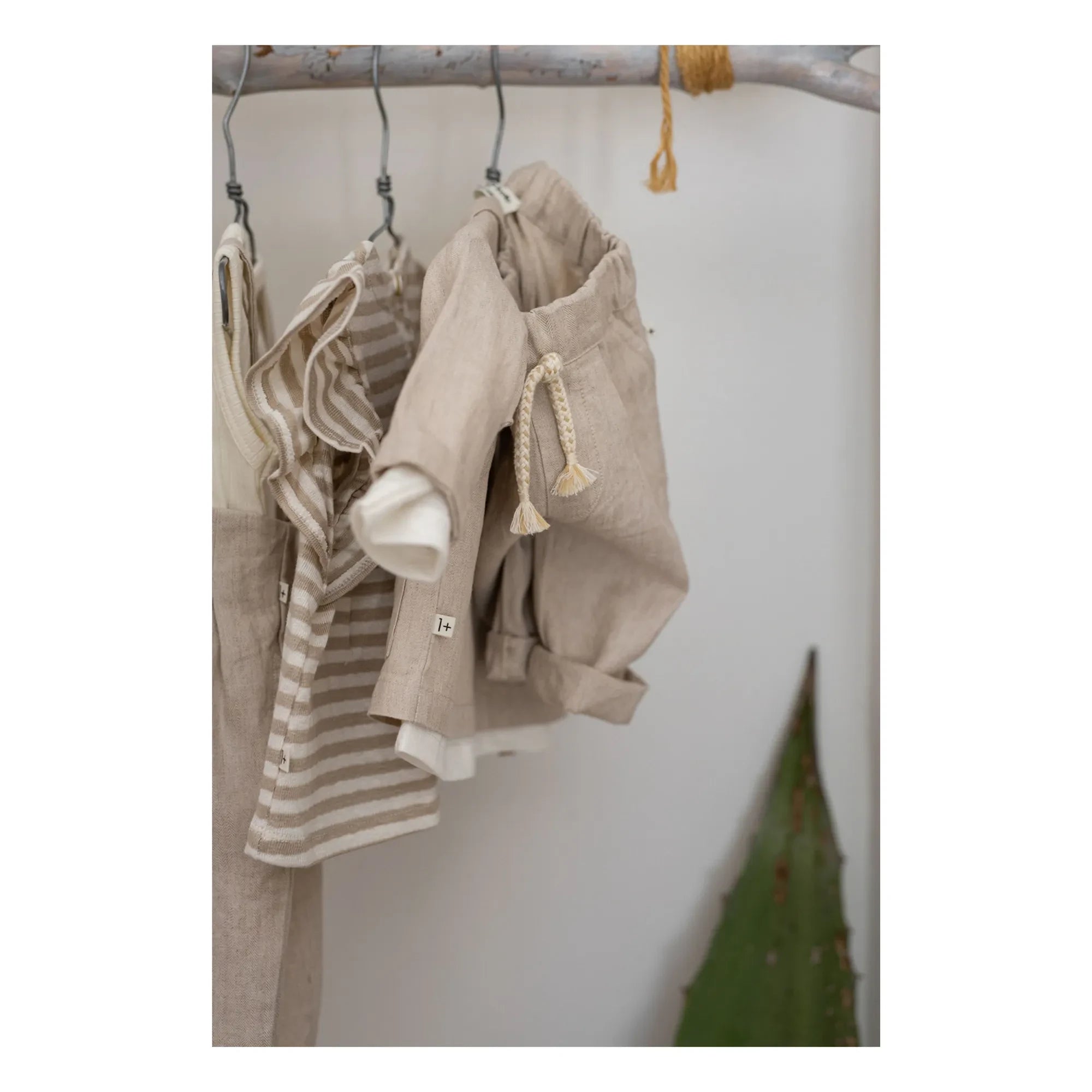 1+ in the family - Pantalones de lino Castell | Beige