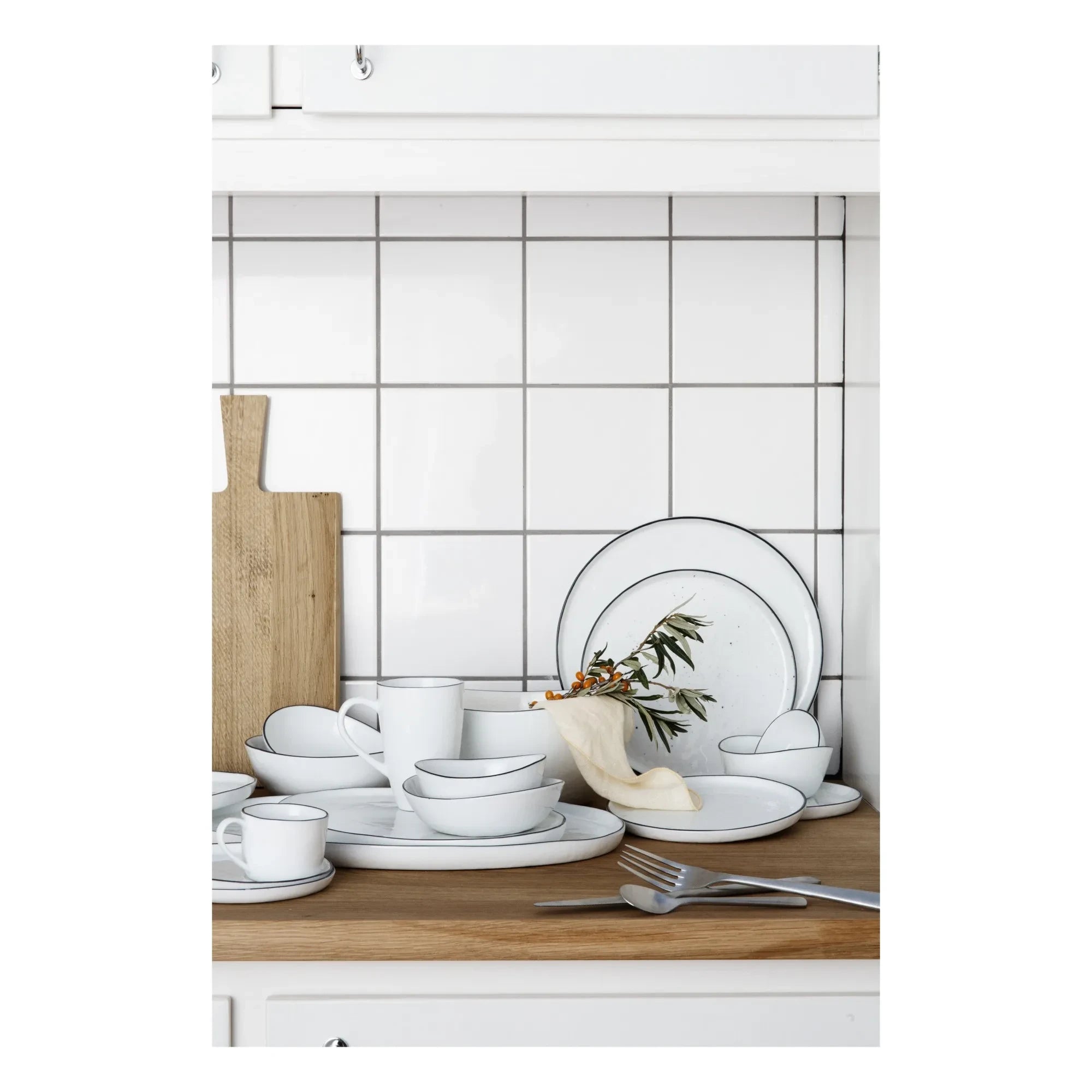 Broste Copenhague - Plato de porcelana Salt
