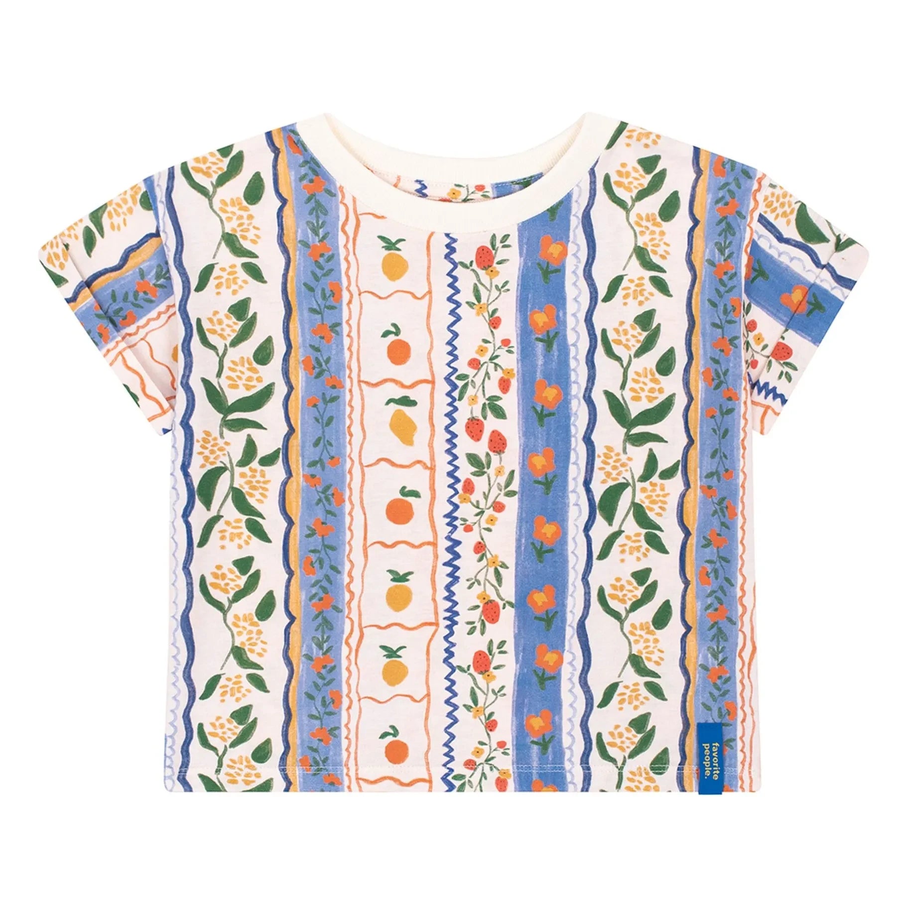Favorite People - Camiseta Amalfi Floral | Azul