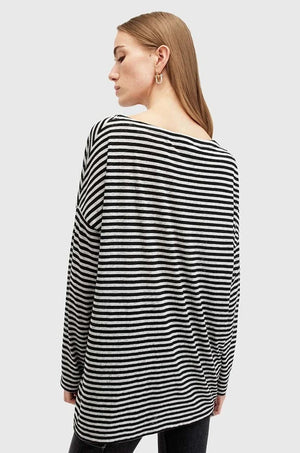 AllSaints RITA STRIPE TEE Blusa