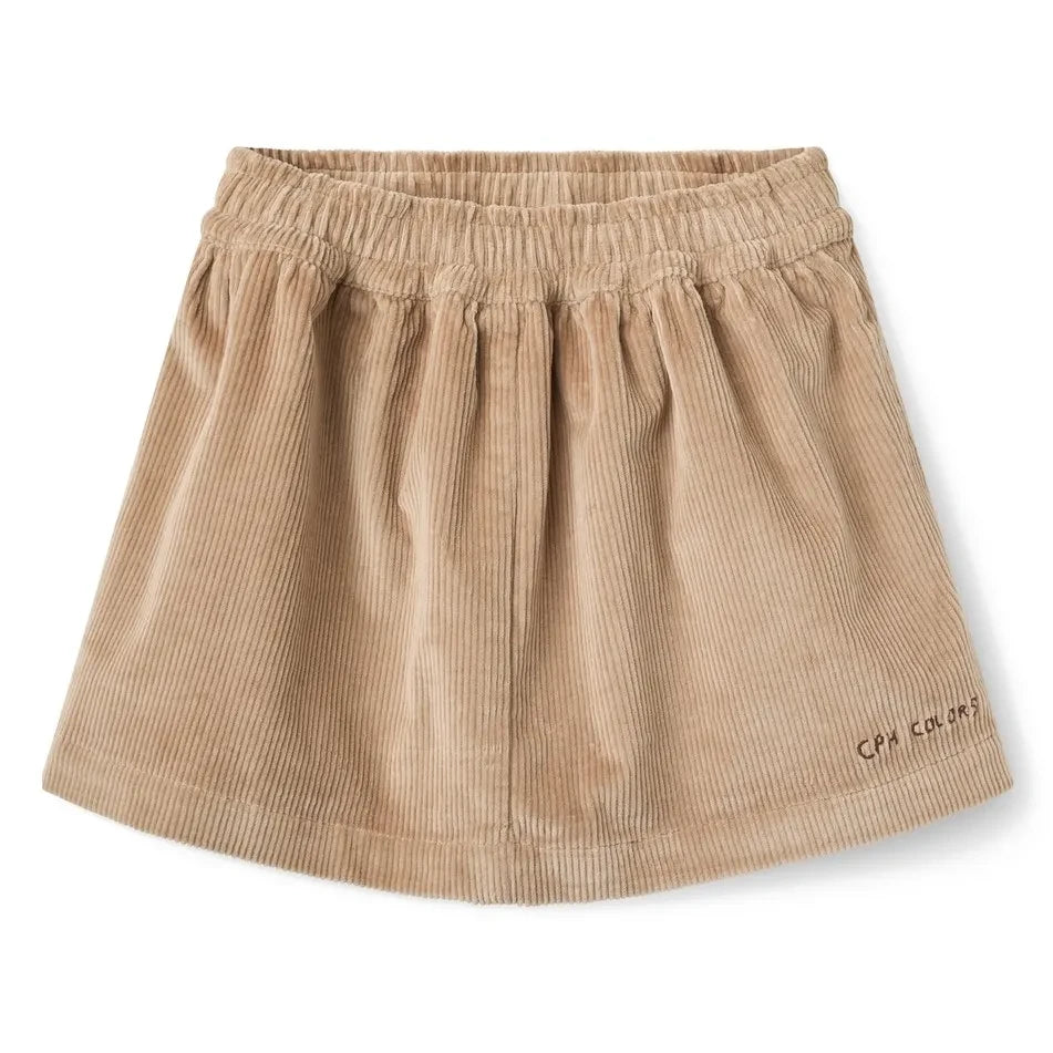 Copenhagen Colors - Falda de pana de algodón orgánico | Beige