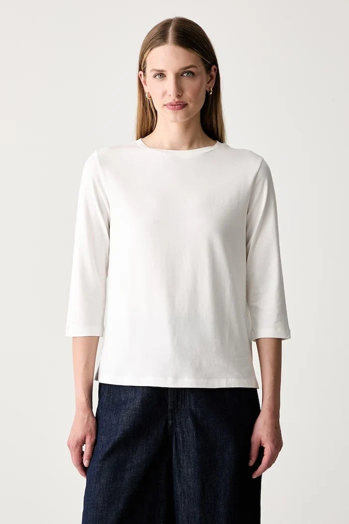 Blusa de manga larga para mujer Weekend Max Mara, algodón y elastano WKDMULTIA