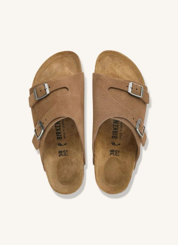 BIRKENSTOCK - Sandalia de ante Zúrich