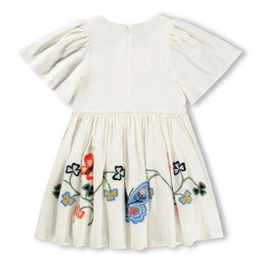 Molo - Vestido Margarita Mariposas Algodón Orgánico | Crema