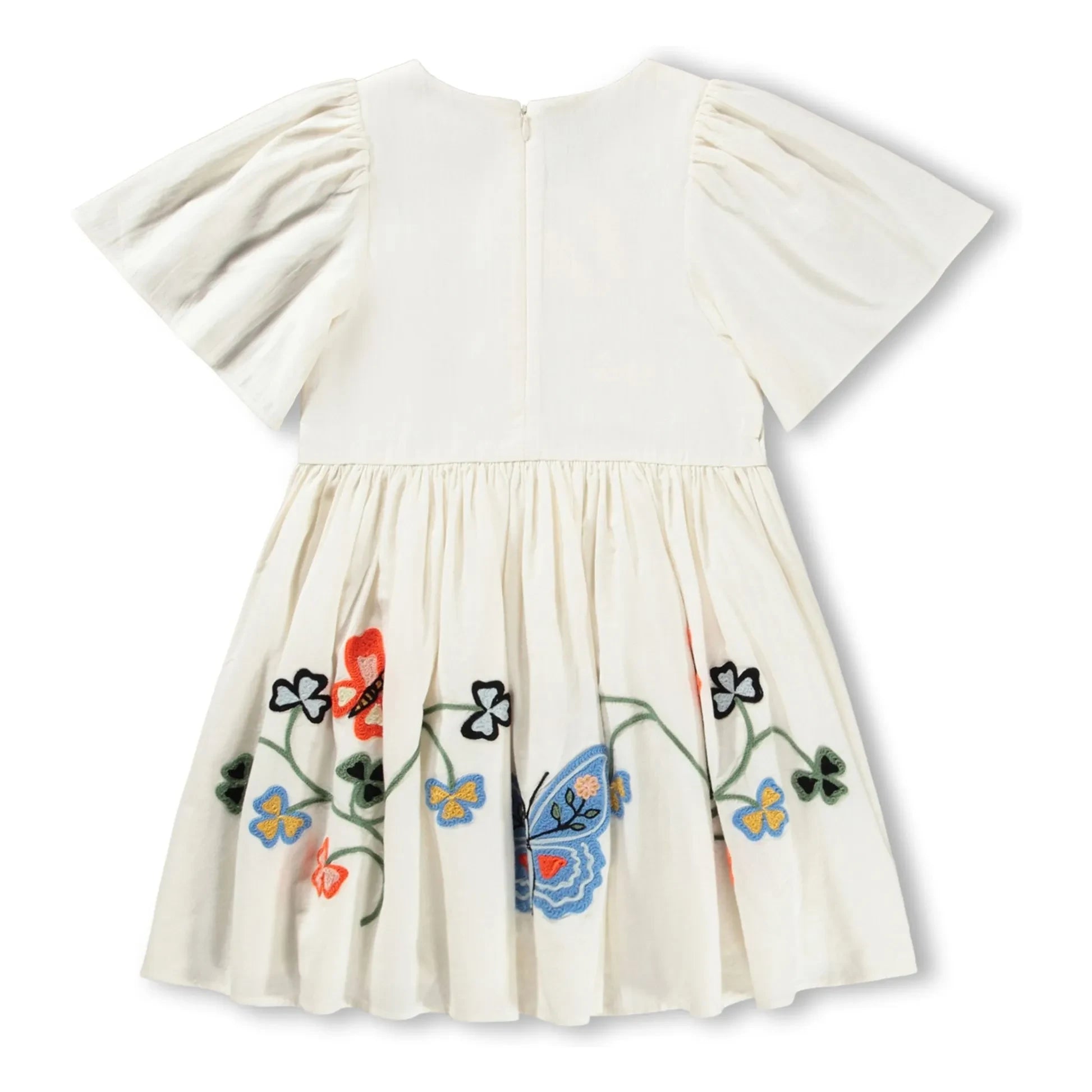 Molo - Vestido Margarita Mariposas Algodón Orgánico | Crema