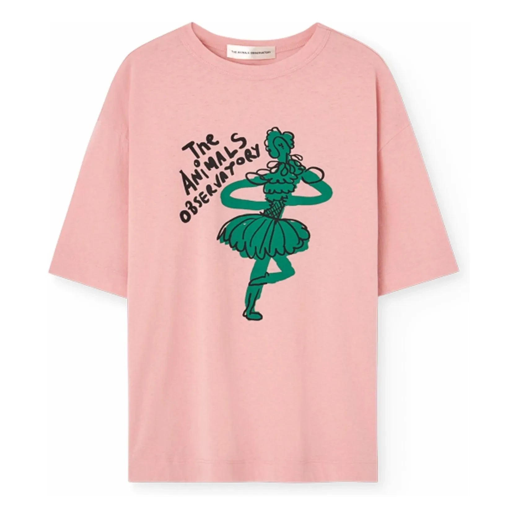 The Animals Observatory - Camiseta de algodón orgánico Collie Danseuse | Rosa