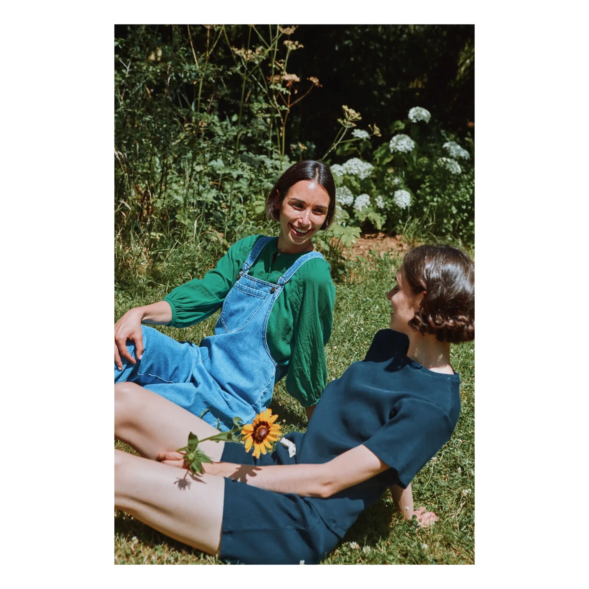 Poudre Organic - Pantalón corto Hydrangea | Azul marino