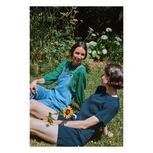 Poudre Organic - Pantalón corto Hydrangea | Azul marino