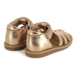 Pom d'Api - Sandalias metalizadas con tira Air Pur | Cobre rojizo