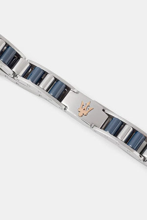 MASERATI Pulsera para hombre de acero inoxidable y cerámica