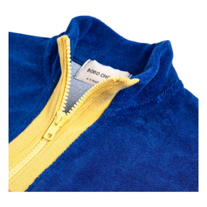 Bobo Choses - Sudadera de felpa de algodón orgánico con bloques de color | Naranja