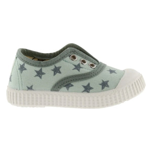 Victoria - Zapatillas de lona elásticas Etoiles | Agua verde