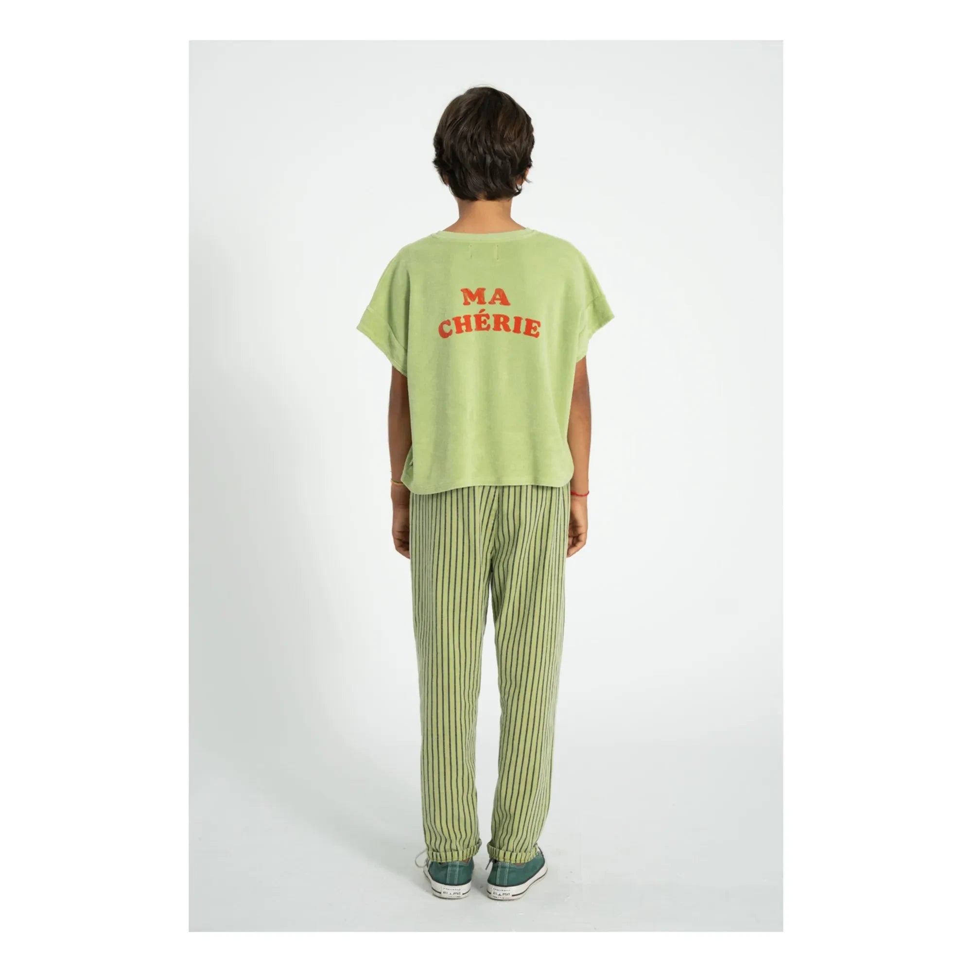 Piupiuchick - Camiseta Esponja de Algodón Orgánico Ma Chérie | Verde Oliva
