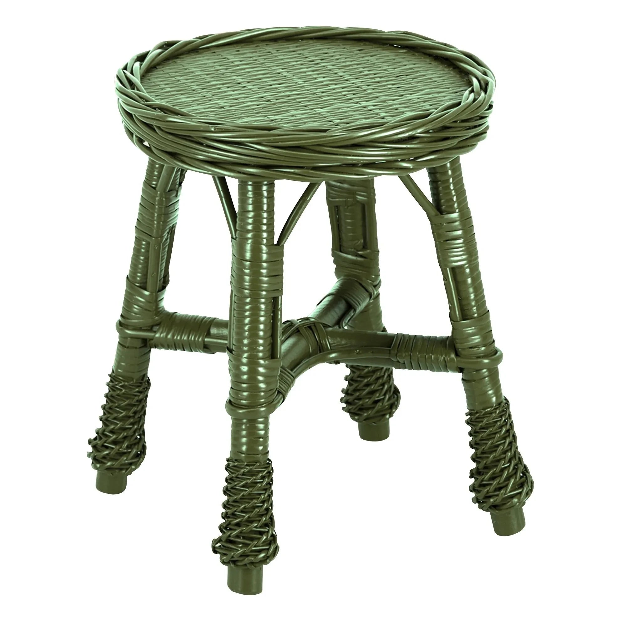House of Capricorn - Tabure de ratán Furnas | Verde