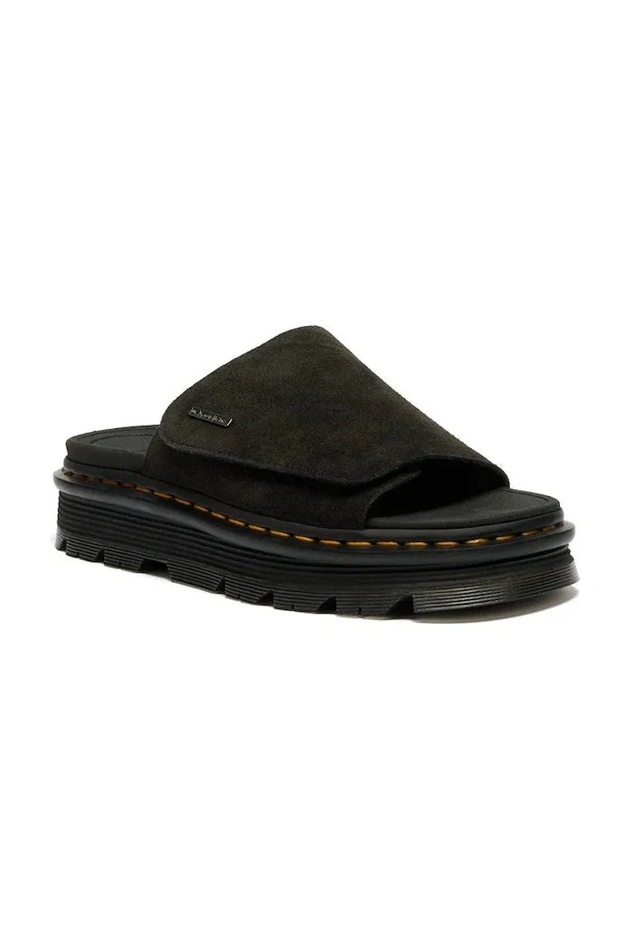Dr. Martens Pantufla de plataforma de gamuza ZebZag Slide