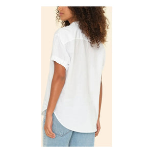 Xirena - Camisa de popelina de algodón Channing | Blanco