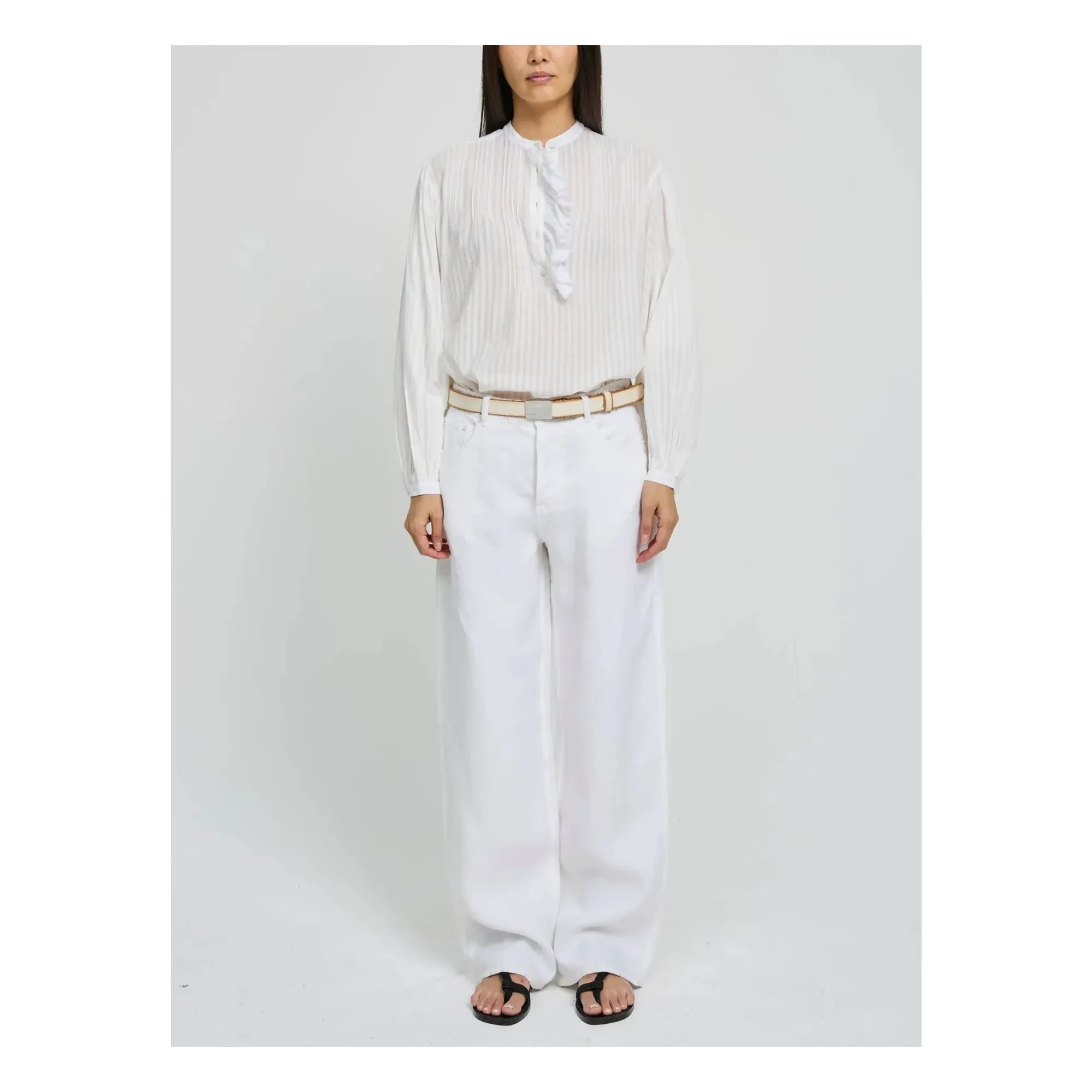 Laurence Bras - Blusa de algodón Fava | Blanca