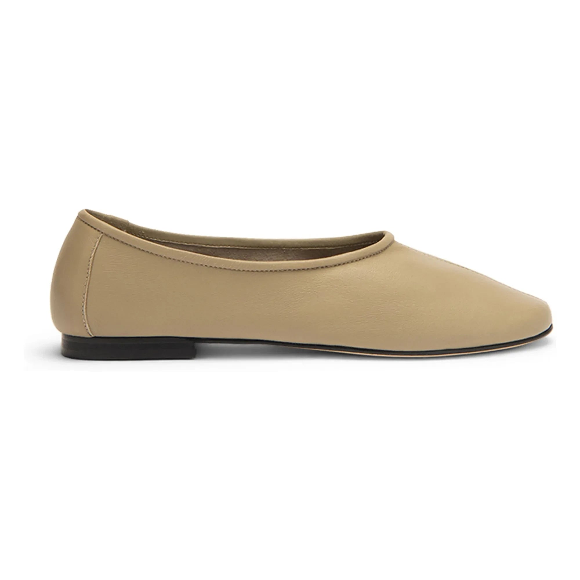 BY FAR - Prudence Zapatillas Bailarinas de Piel Lisa | Beige