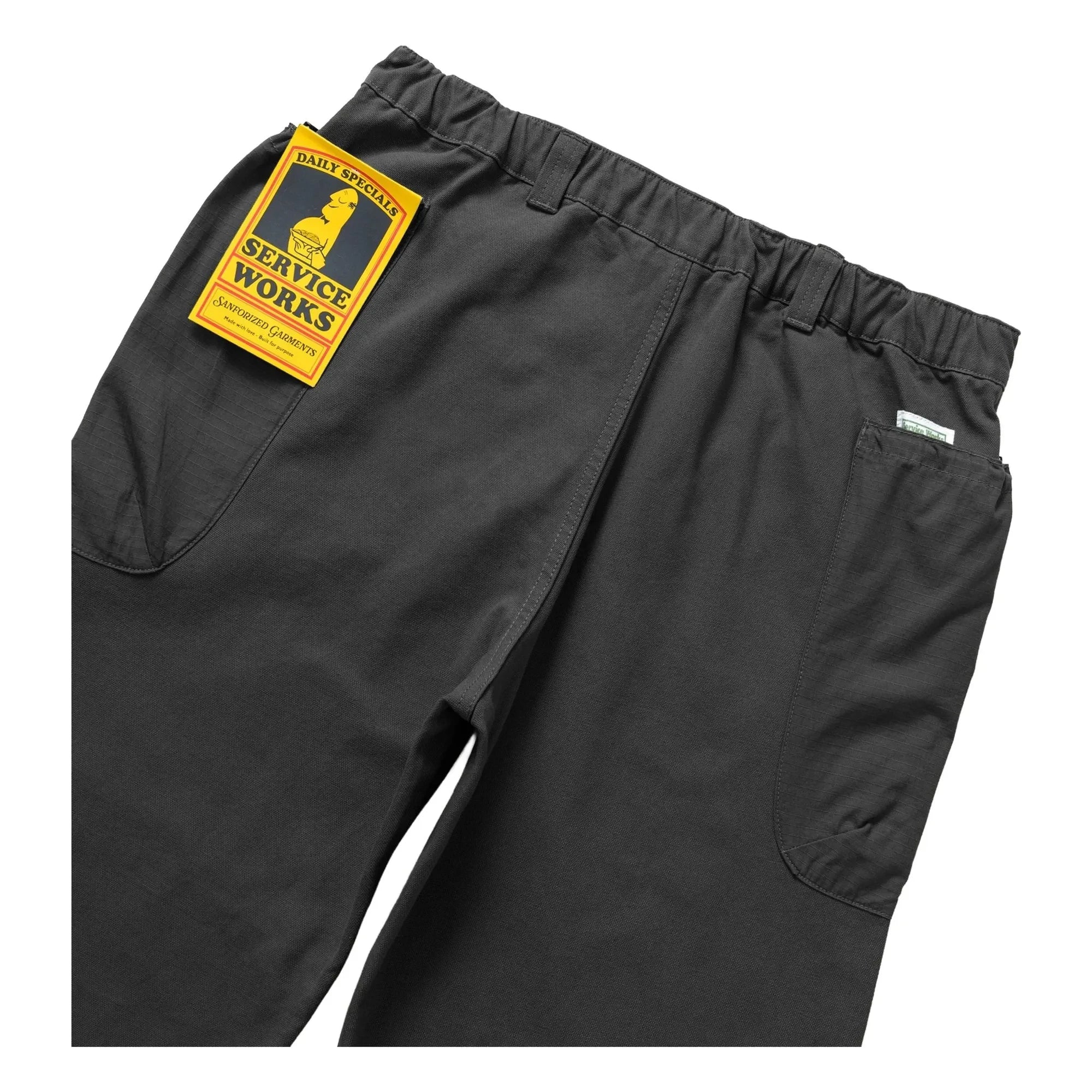 Service Works - Pantalones Gardener de algodón orgánico | Negro intenso