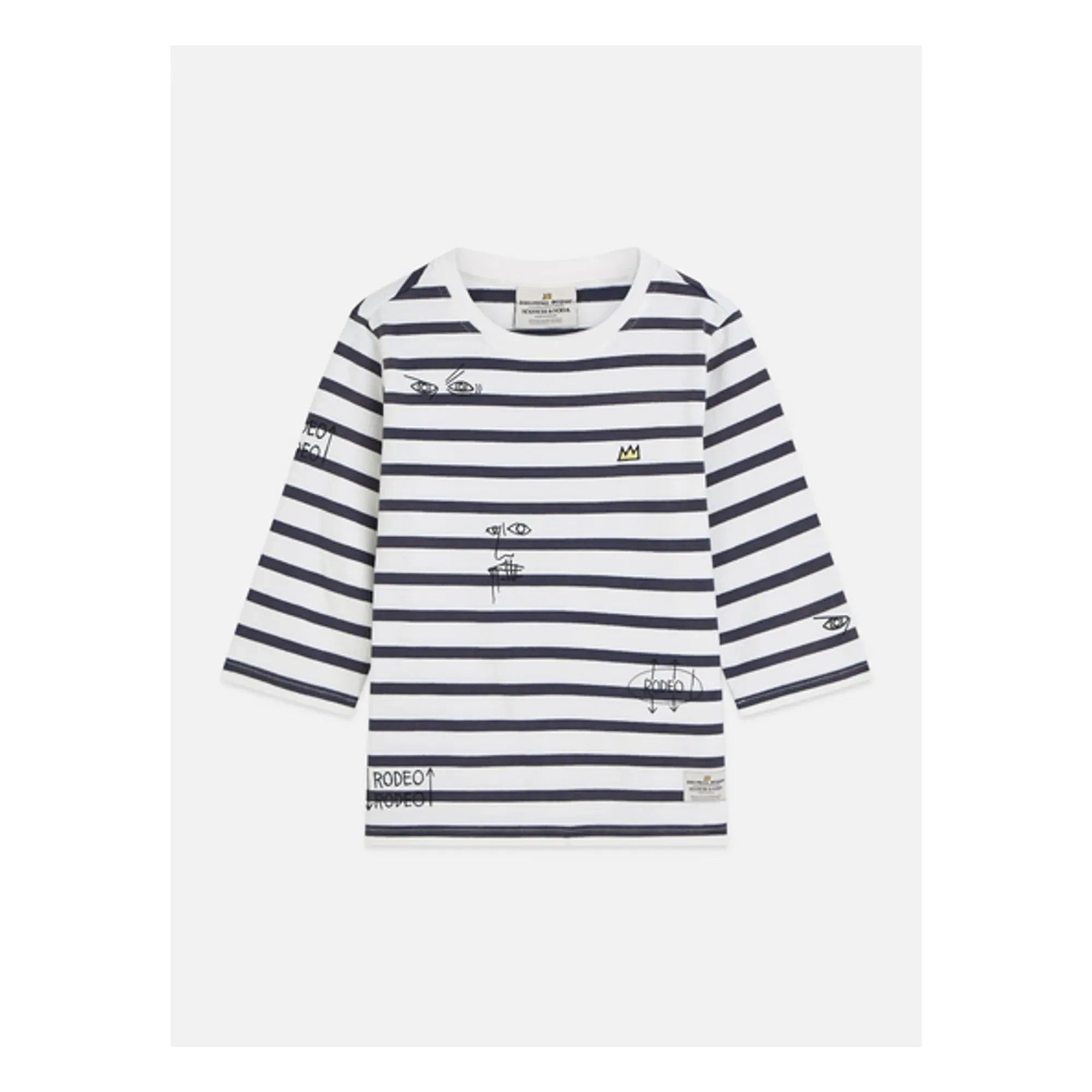 Scotch & Soda - Camiseta de rayas Bretón Basquiat | Azul marino