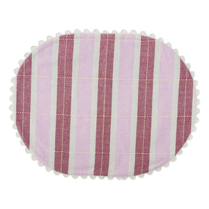Tarta Gelatina - Manteles individuales de algodón orgánico - Set de 2 | Rosa
