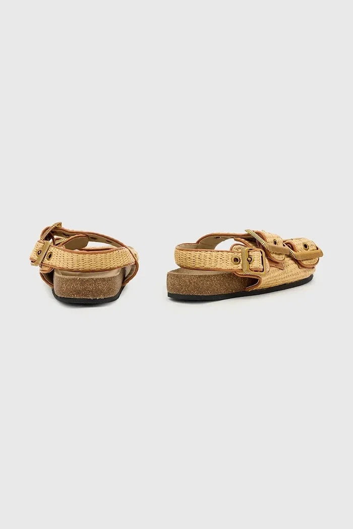 AllSaints Staffa Raffia Sandal para mujer