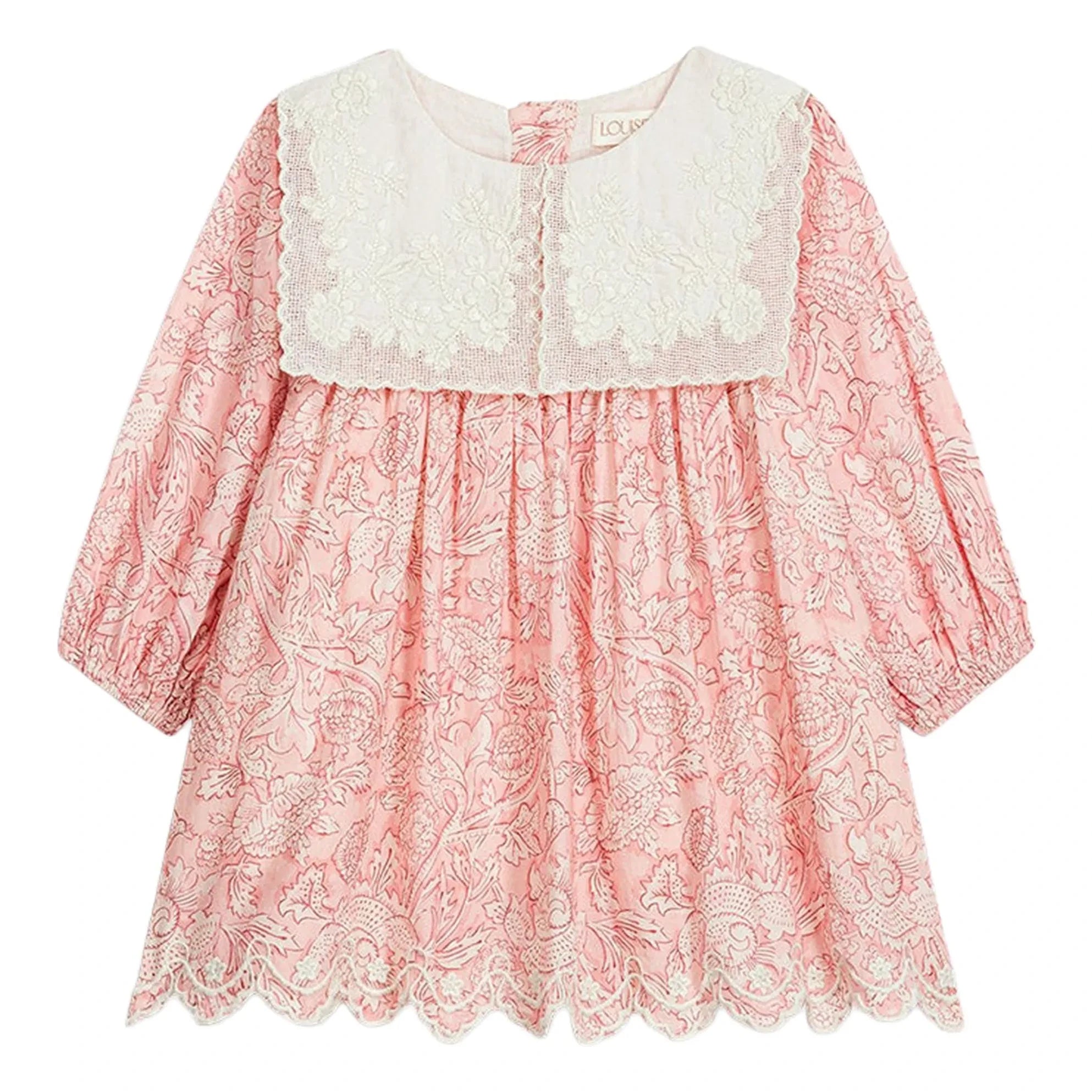 Louise Misha - Vestido de algodón orgánico Arinola | Rosa