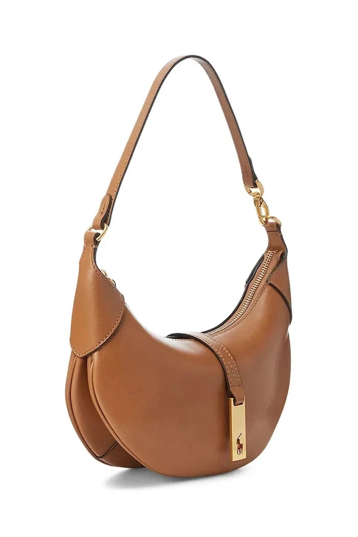 Bolso de piel Croissant Polo Ralph Lauren para mujer