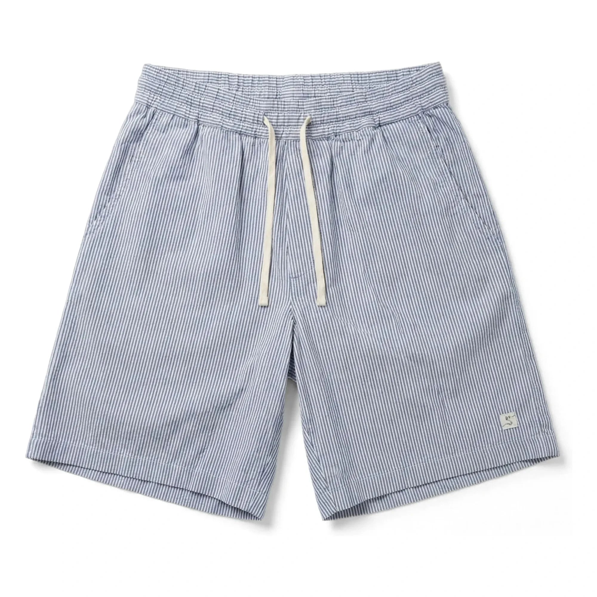Smallable Kid - Pantalón corto Tom a rayas | Azul royal
