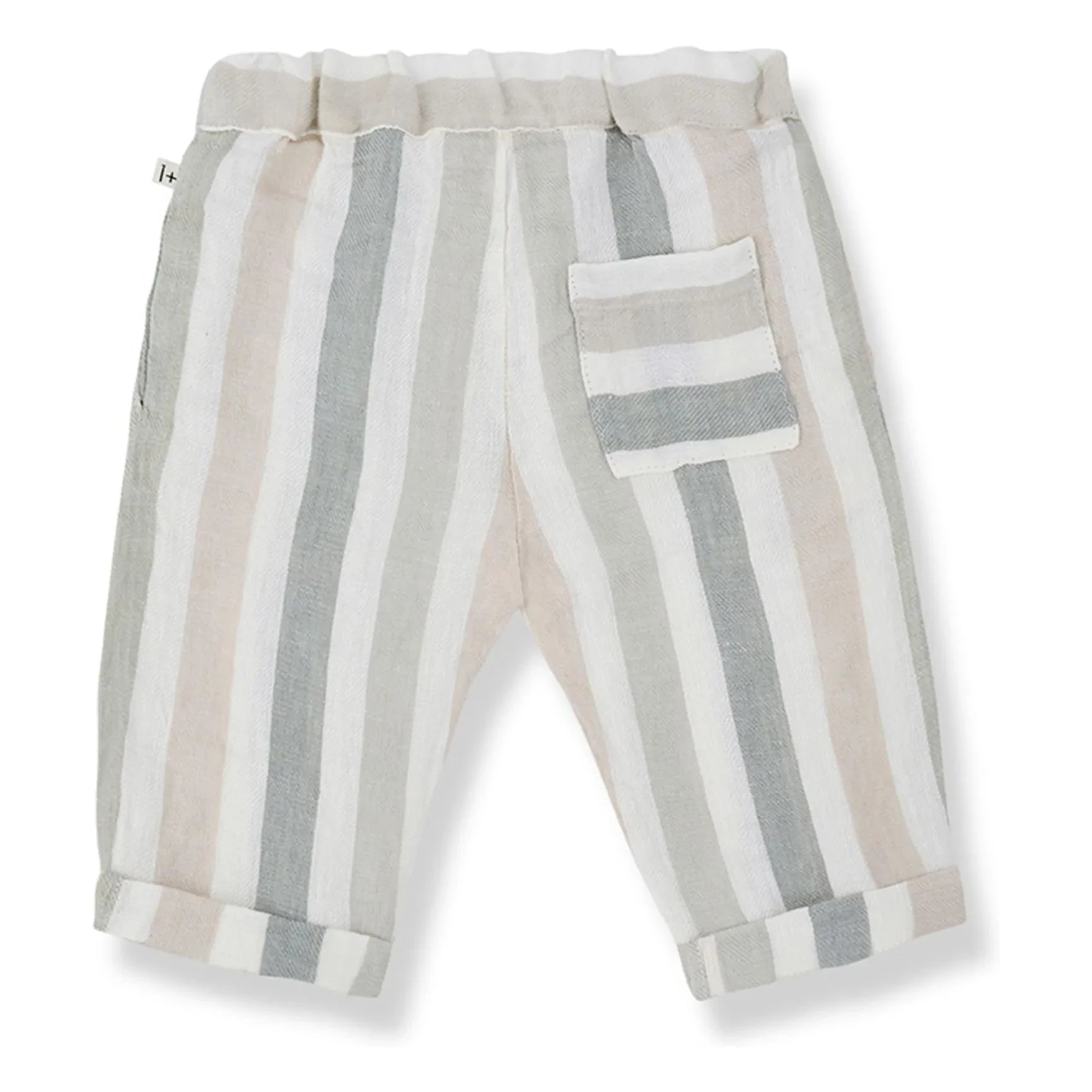 1+ in the family - Regencos Pantalón de lino a rayas | Crudo