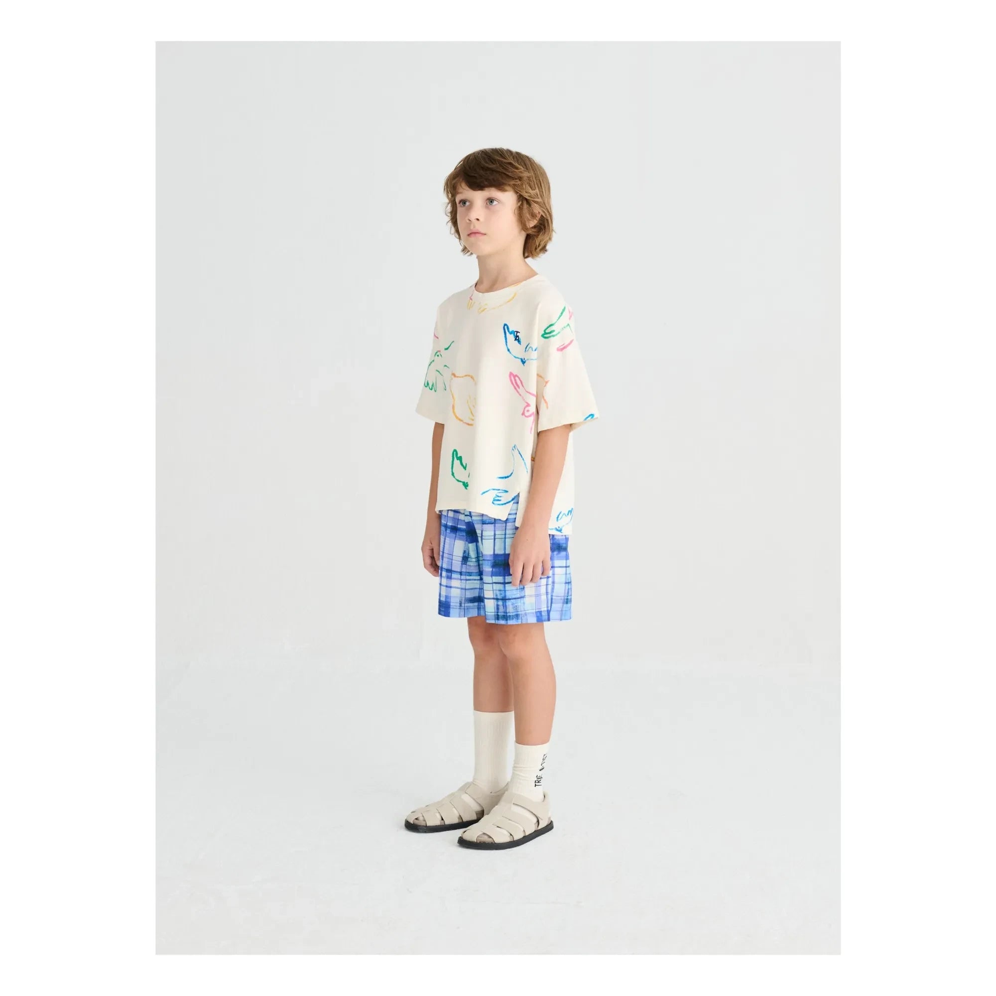 True Artist - Camiseta Pájaros Algodón orgánico | Crudo