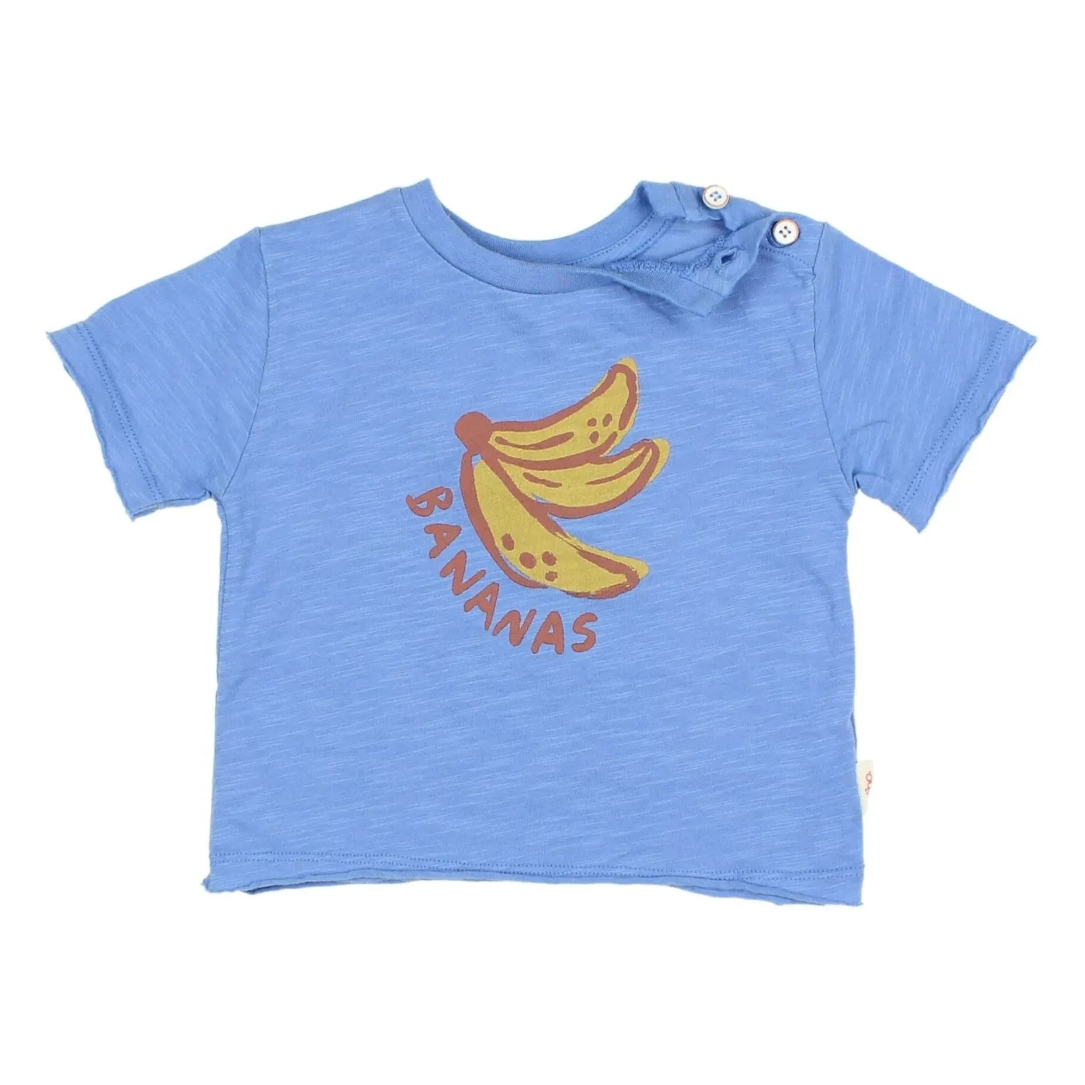 Búho - Camiseta de bebé de algodón orgánico Muz | Azul índigo