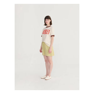 Bobo Choses - Camiseta de algodón orgánico con bloques de color | Crema