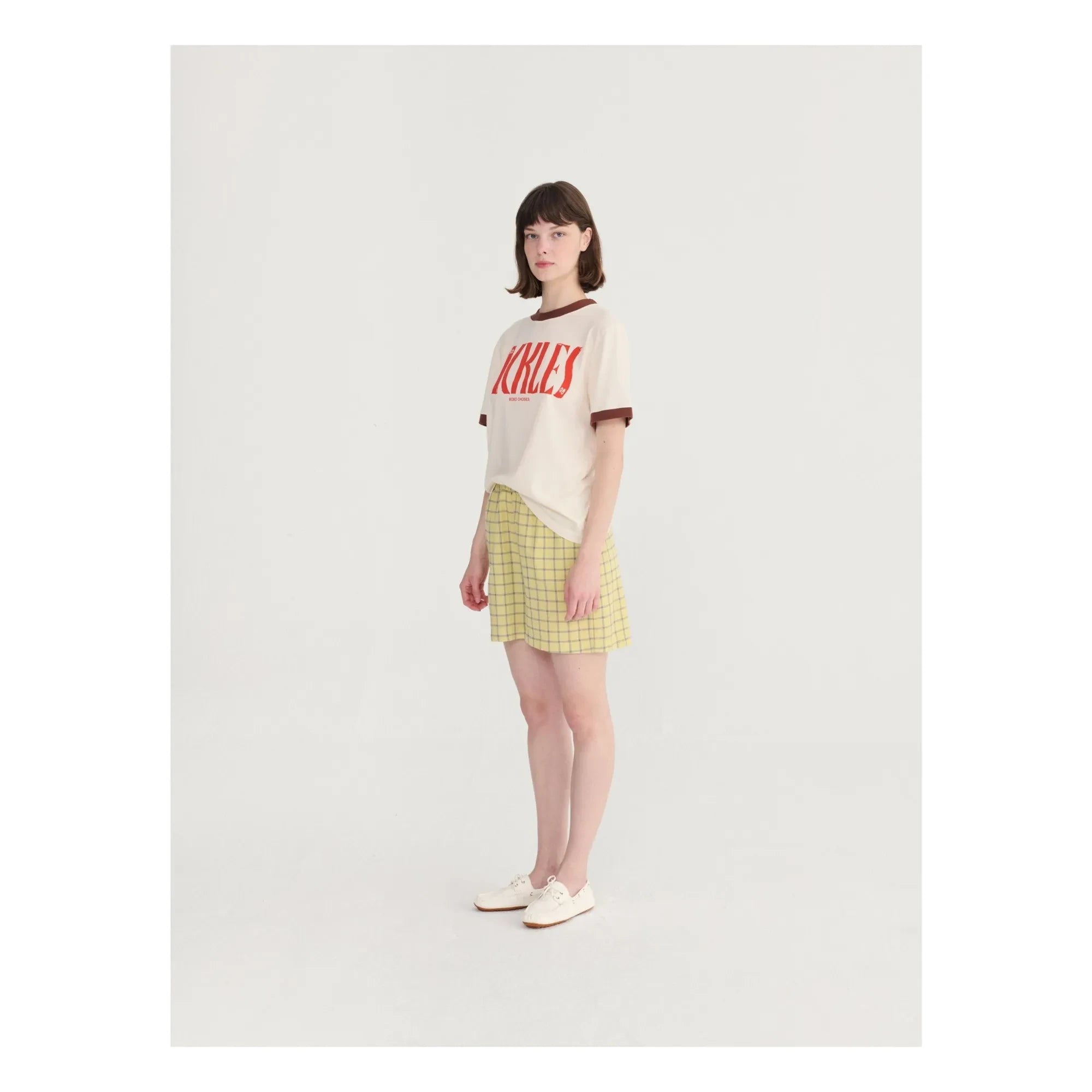 Bobo Choses - Camiseta de algodón orgánico con bloques de color | Crema