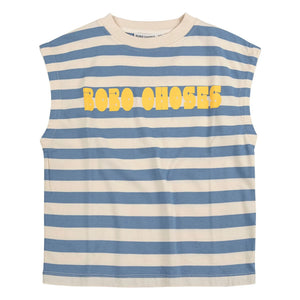 Bobo Choses - Bobo Choses Camiseta de tirantes a rayas | Azul