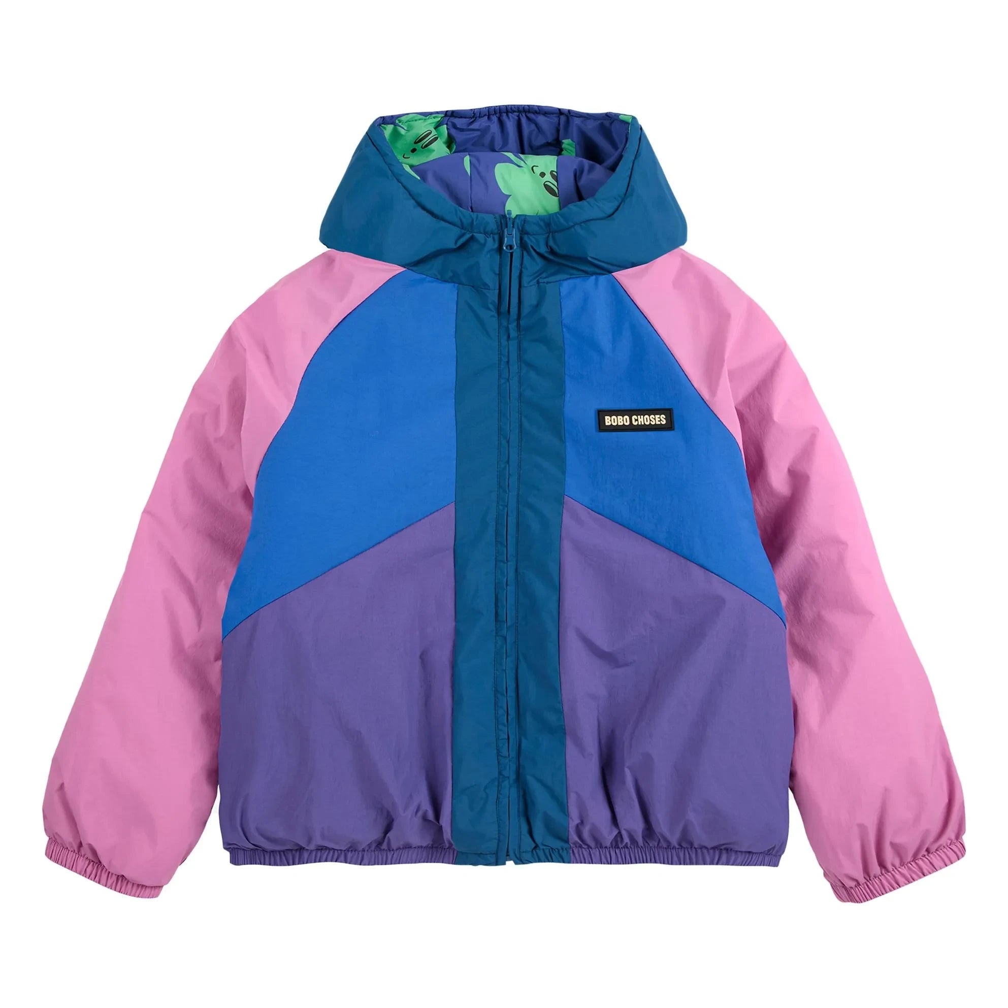 Bobo Choses - Chubasquero Reversible Impermeable con Estampado de Trébol de Fibras Recicladas | Morado