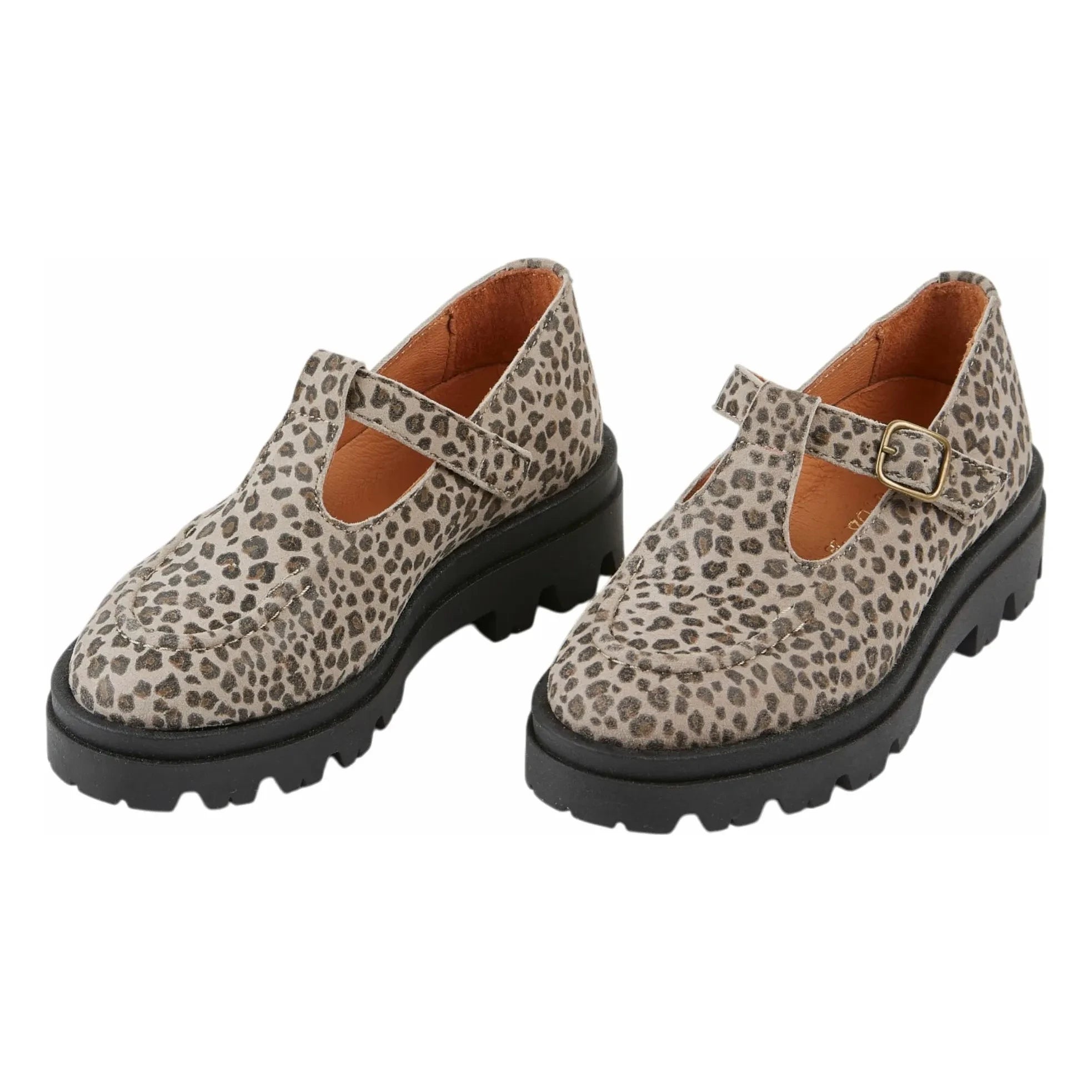 Emile et Ida - Leopar Deri Loaferlar | Koyu kahverengi
