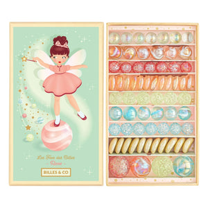 Billes & Co - Caja de 71 canicas Fée Rose