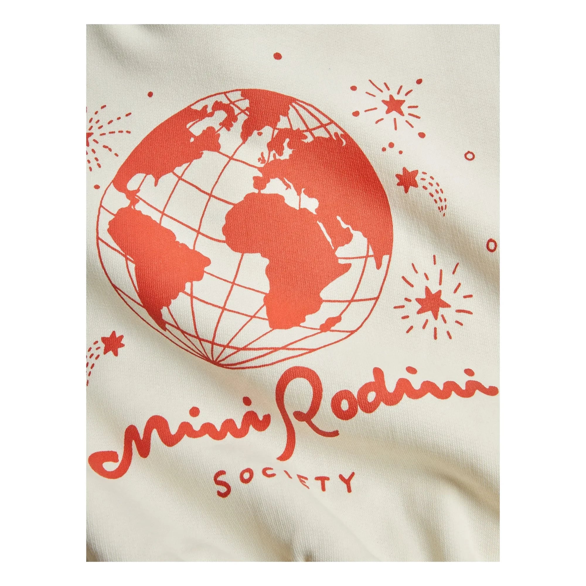 Mini Rodini - Sudadera Mini Rodini Society de algodón orgánico | Crudo